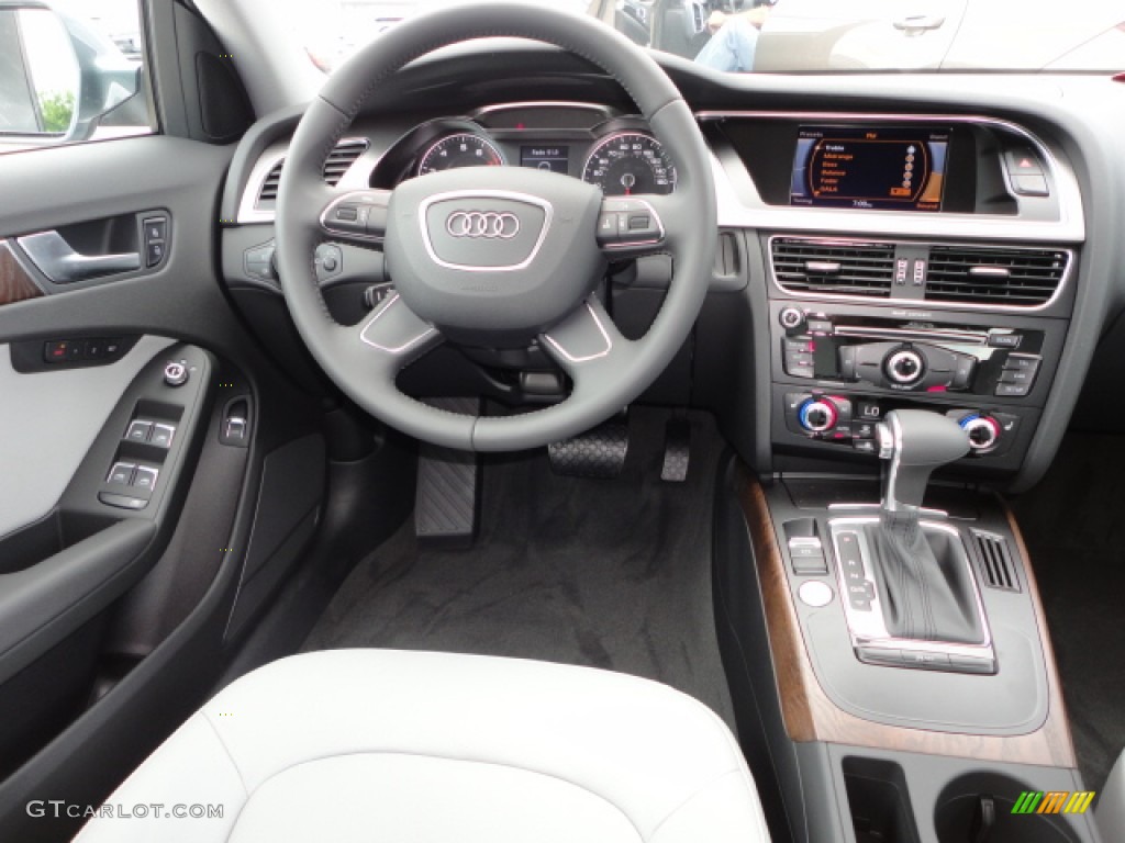 2013 Audi A4 2.0T Sedan Titanium Gray Dashboard Photo #67570102