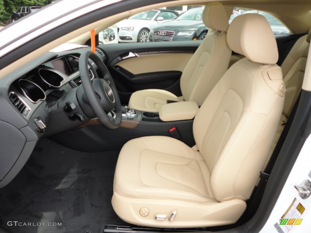 Velvet Beige Interior 2013 Audi A5 2.0T quattro Coupe Photo #67570180