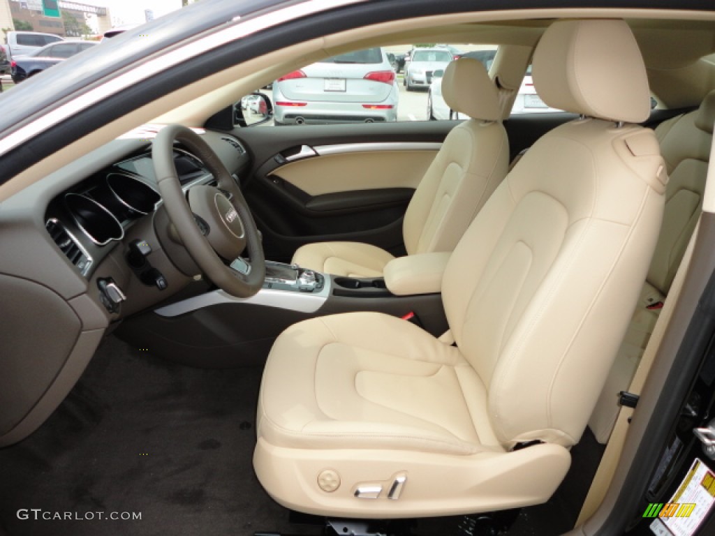 Velvet Beige/Moor Brown Interior 2013 Audi A5 2.0T quattro Coupe Photo #67570273