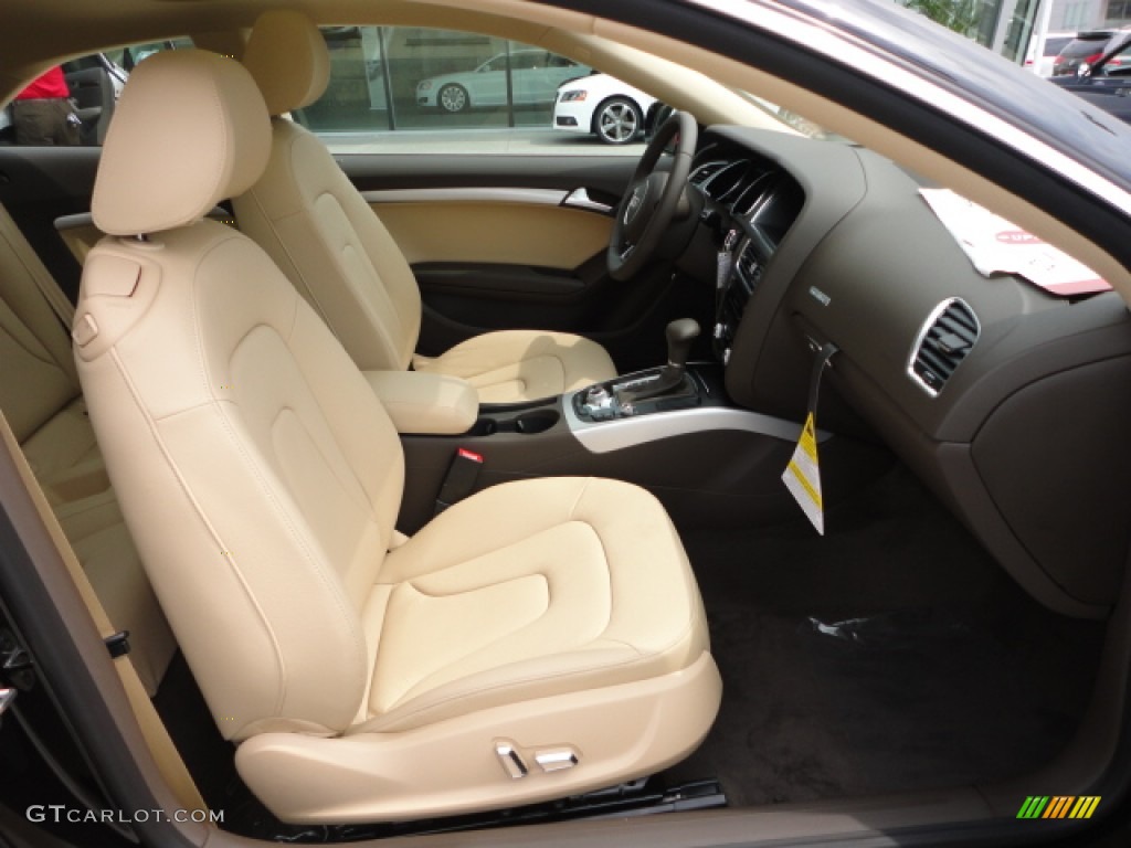 Velvet Beige/Moor Brown Interior 2013 Audi A5 2.0T quattro Coupe Photo  #67570321 | GTCarLot.com