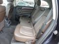 2012 Audi Q7 Espresso Brown Interior Rear Seat Photo