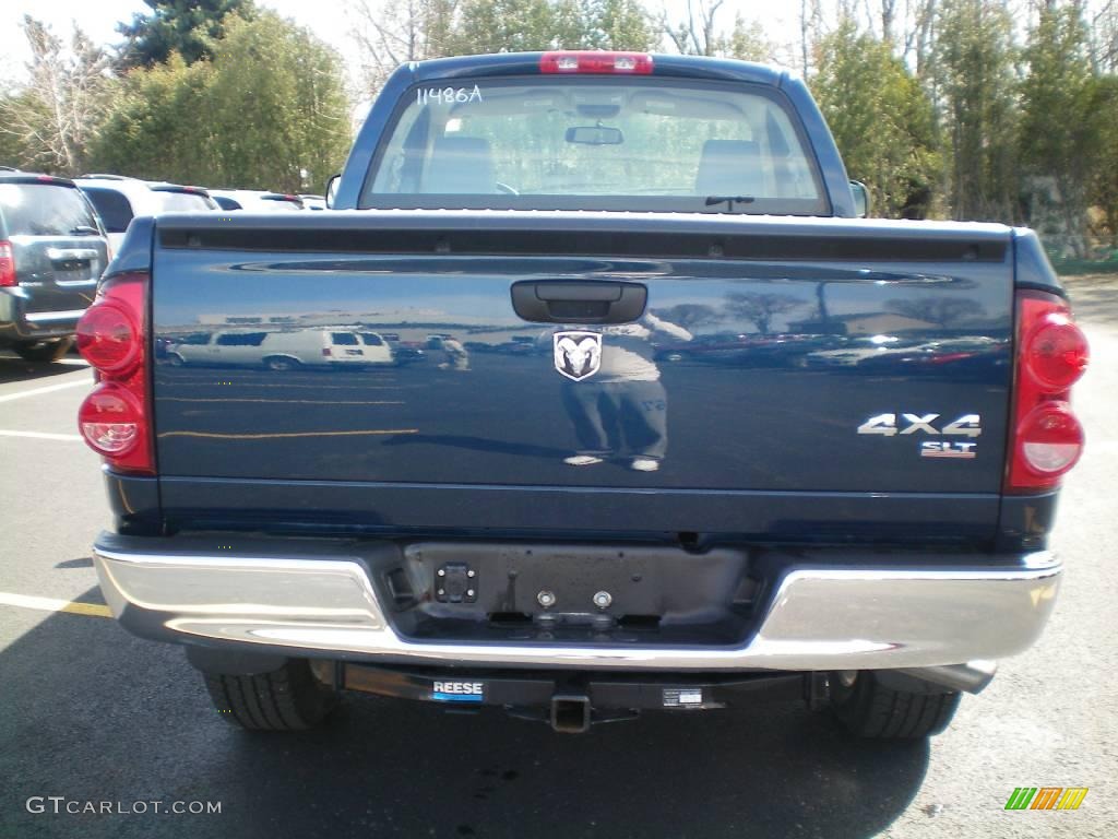 2007 Ram 1500 SLT Regular Cab 4x4 - Patriot Blue Pearl / Medium Slate Gray photo #11