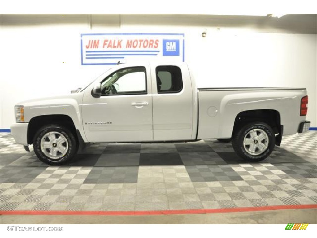 2009 Silverado 1500 LTZ Extended Cab 4x4 - Summit White / Light Cashmere photo #2