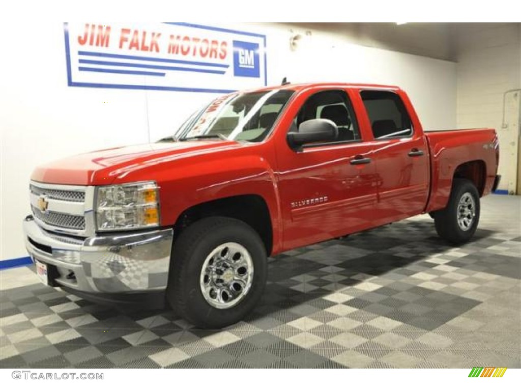 2013 Silverado 1500 LS Crew Cab 4x4 - Victory Red / Ebony photo #24