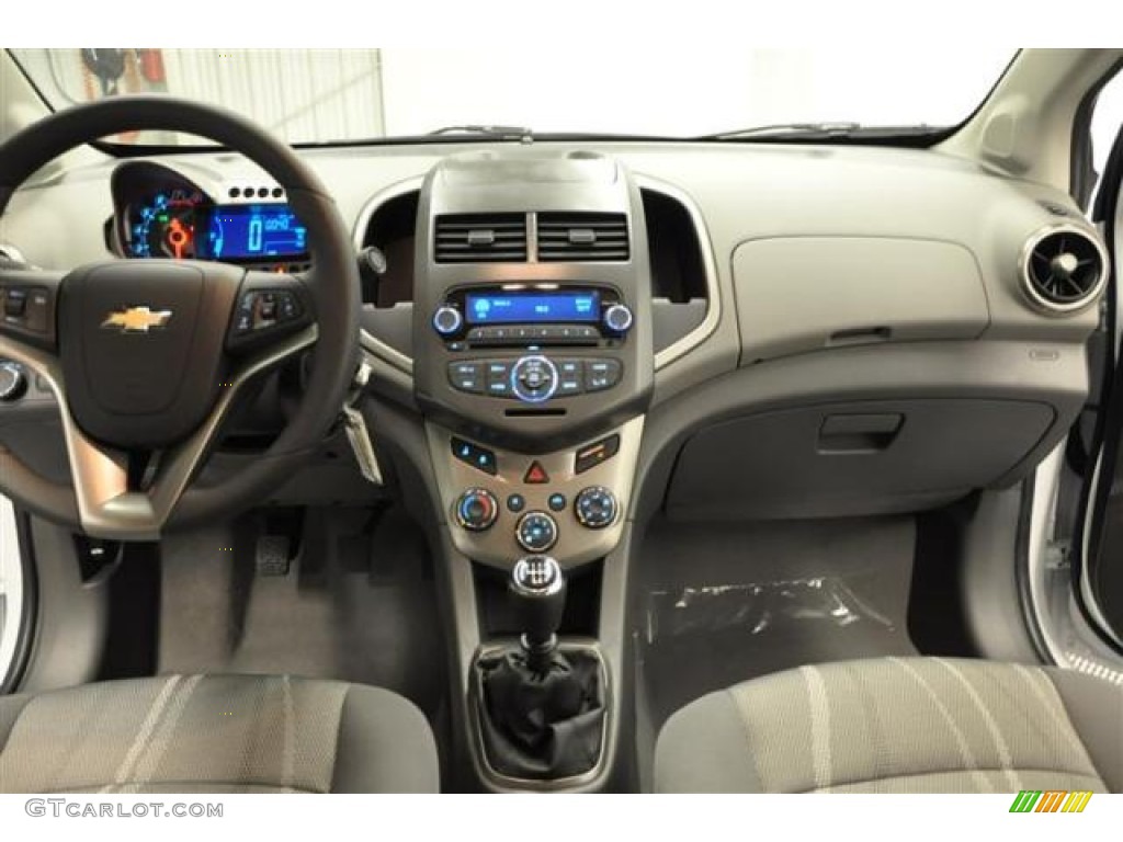 2012 Chevrolet Sonic LT Sedan Dark Pewter/Dark Titanium Dashboard Photo #67575660