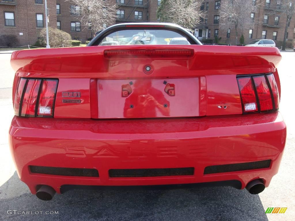 2003 Mustang Saleen S281 Supercharged Convertible - Torch Red / Dark Charcoal photo #5