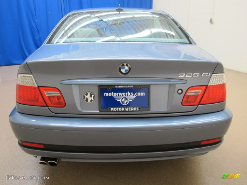 2004 3 Series 325i Coupe - Steel Blue Metallic / Grey photo #7