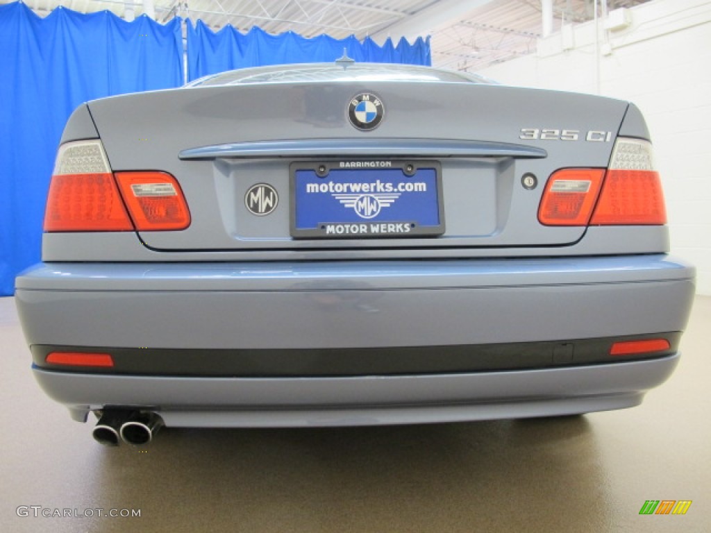 2004 3 Series 325i Coupe - Steel Blue Metallic / Grey photo #8