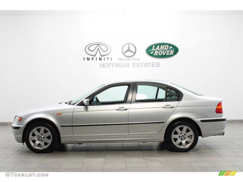 2002 3 Series 325xi Sedan - Titanium Silver Metallic / Grey photo #2