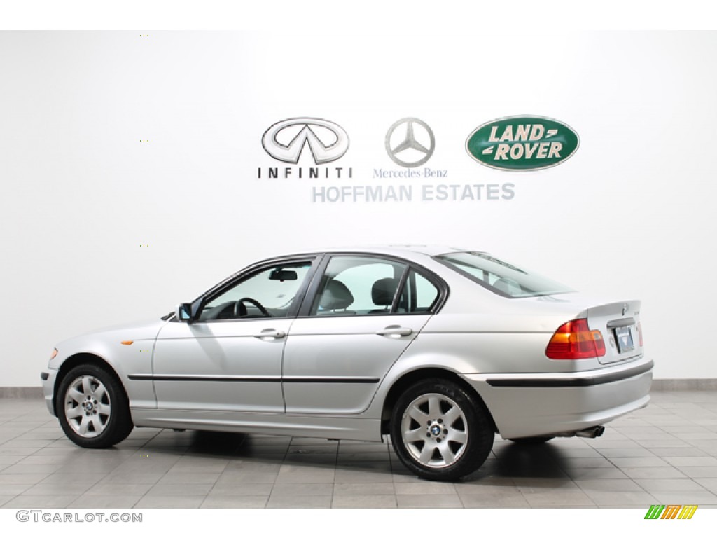 2002 3 Series 325xi Sedan - Titanium Silver Metallic / Grey photo #5