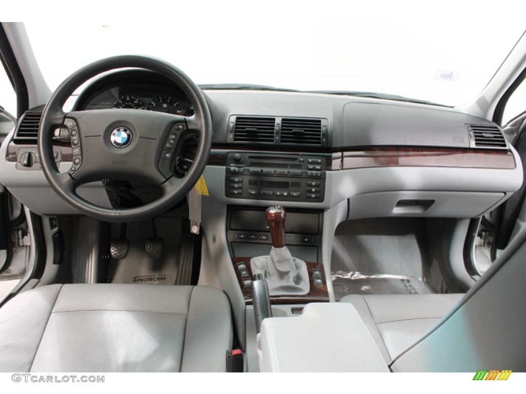 2002 3 Series 325xi Sedan - Titanium Silver Metallic / Grey photo #6
