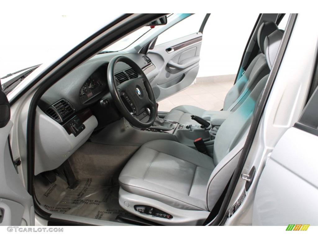 2002 3 Series 325xi Sedan - Titanium Silver Metallic / Grey photo #18