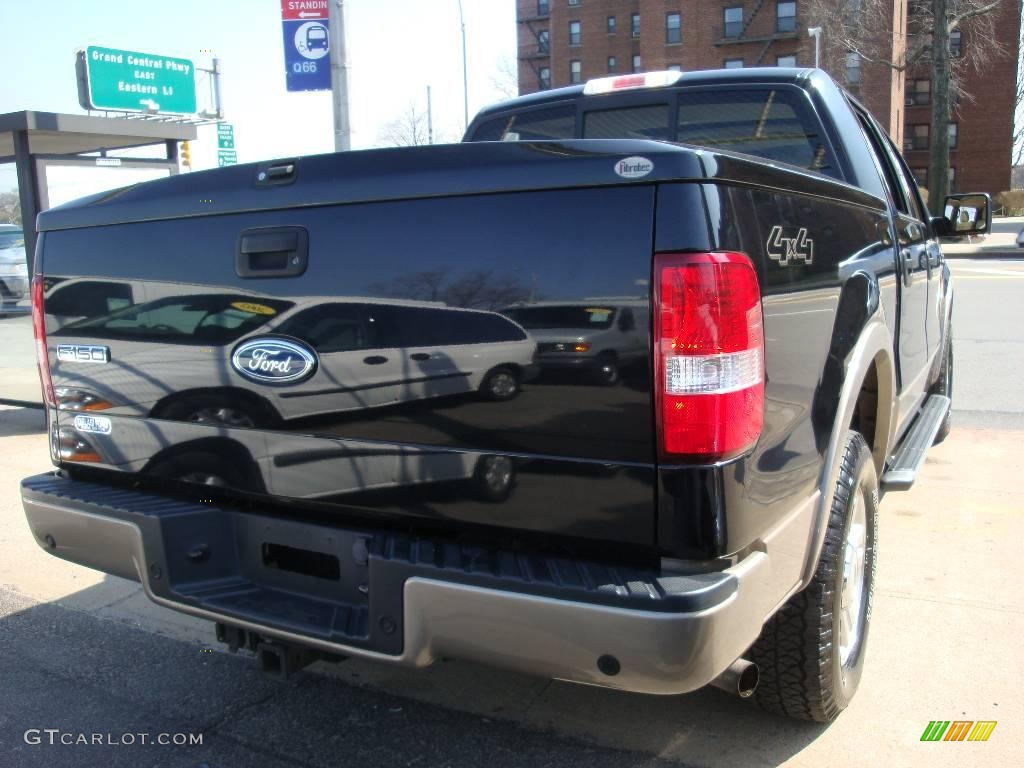 2004 F150 Lariat SuperCrew 4x4 - Black / Tan photo #5