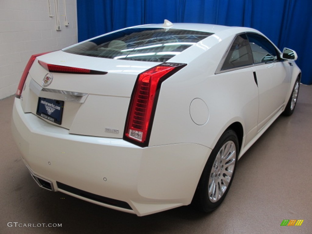 2012 CTS 4 AWD Coupe - White Diamond Tricoat / Cashmere/Cocoa photo #9