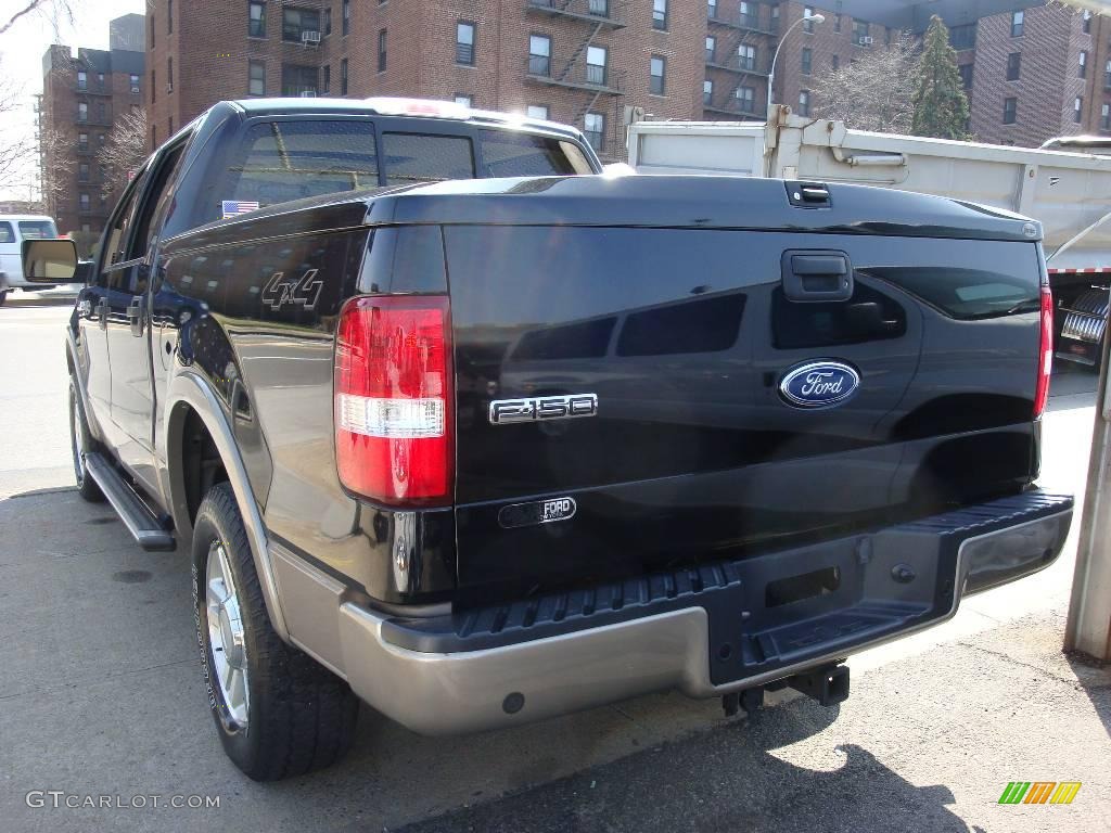 2004 F150 Lariat SuperCrew 4x4 - Black / Tan photo #7