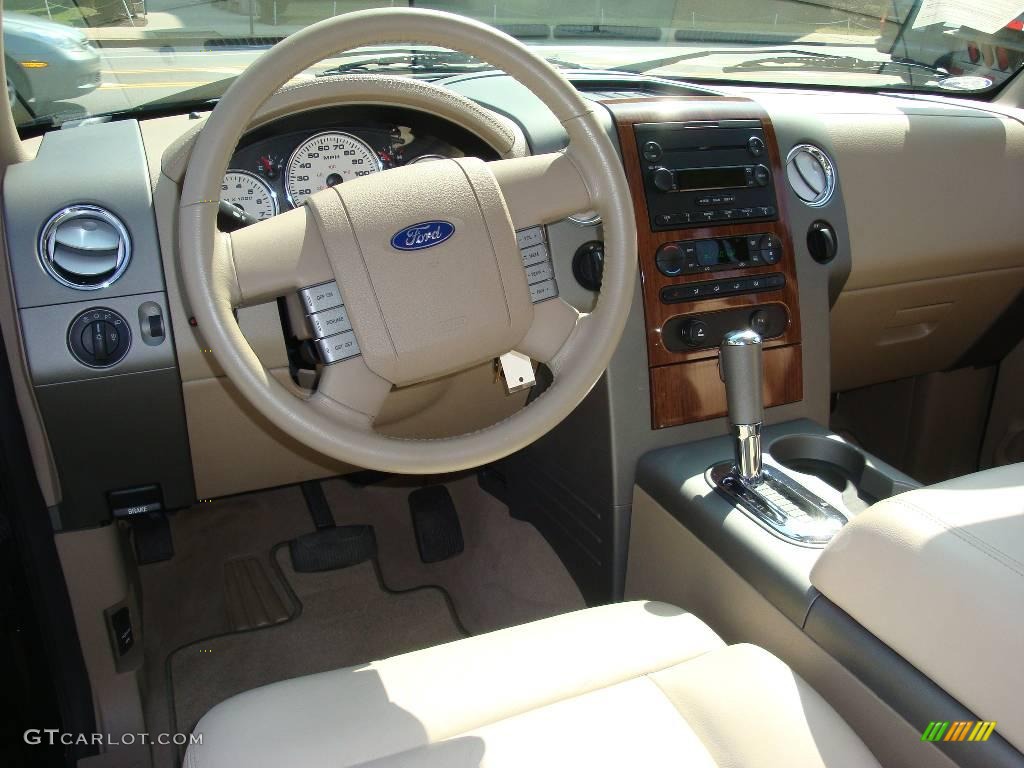 2004 F150 Lariat SuperCrew 4x4 - Black / Tan photo #12