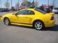 2004 Screaming Yellow Ford Mustang V6 Coupe  photo #2