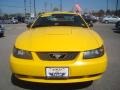 2004 Screaming Yellow Ford Mustang V6 Coupe  photo #7