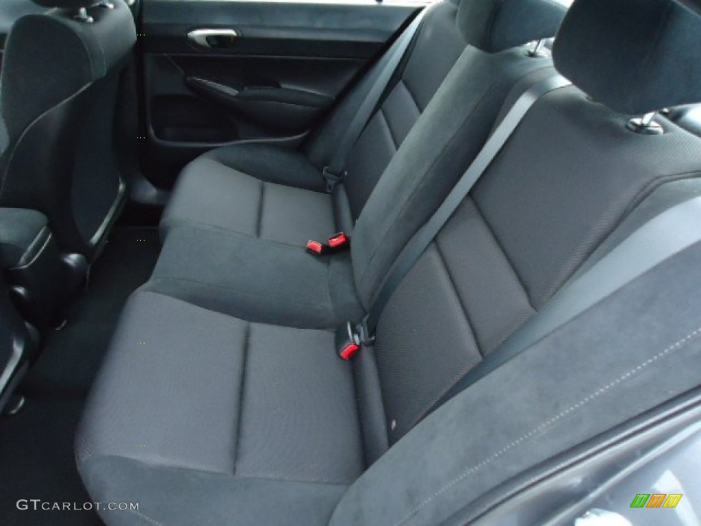 2011 Civic LX-S Sedan - Polished Metal Metallic / Black photo #11