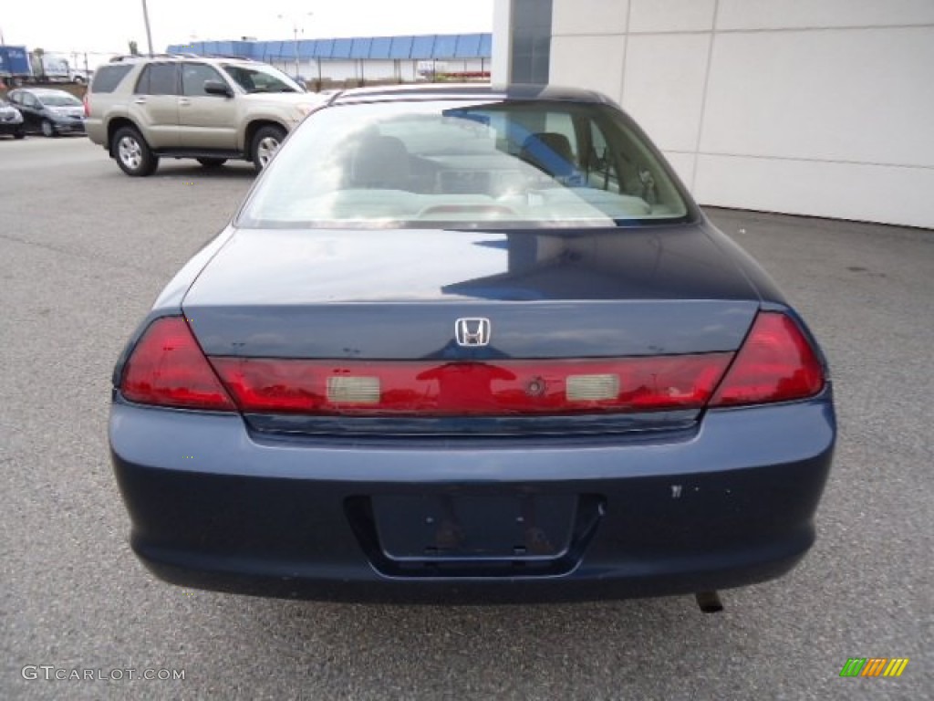 1999 Accord LX Coupe - Deep Velvet Blue Pearl / Tan photo #3