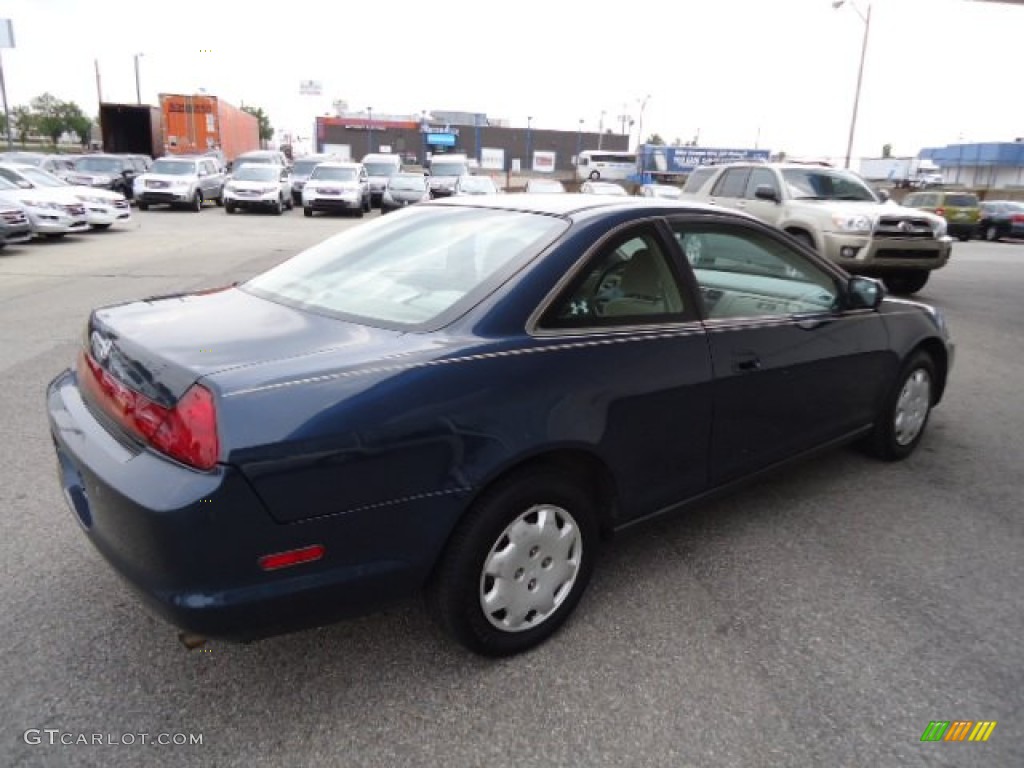 1999 Accord LX Coupe - Deep Velvet Blue Pearl / Tan photo #4