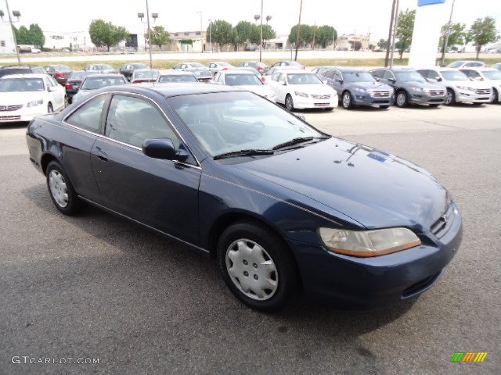 1999 Accord LX Coupe - Deep Velvet Blue Pearl / Tan photo #8