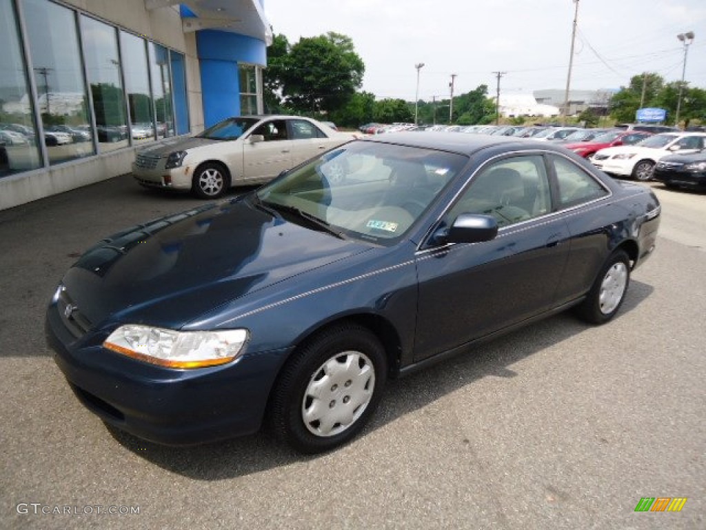 1999 Accord LX Coupe - Deep Velvet Blue Pearl / Tan photo #10