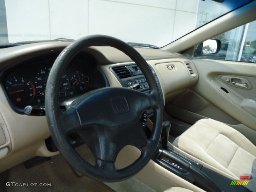 1999 Accord LX Coupe - Deep Velvet Blue Pearl / Tan photo #14