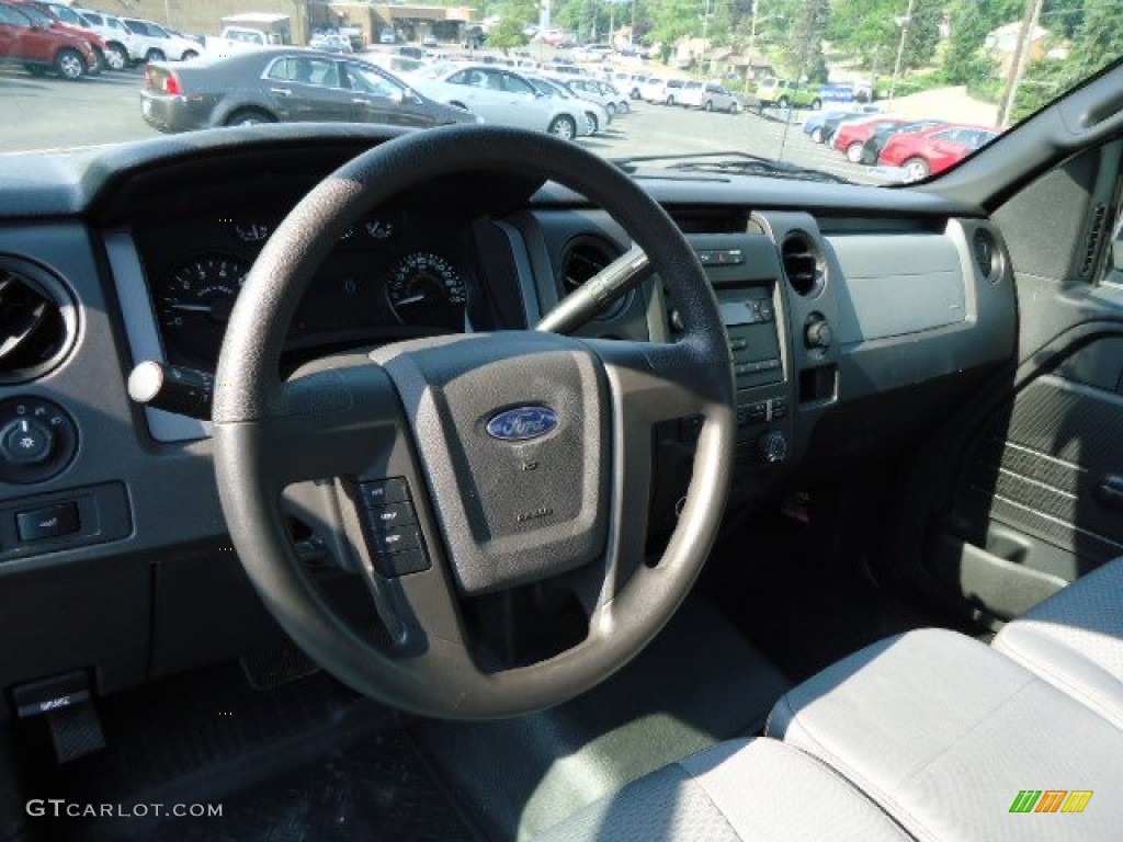 2011 F150 XLT Regular Cab - Oxford White / Steel Gray photo #9