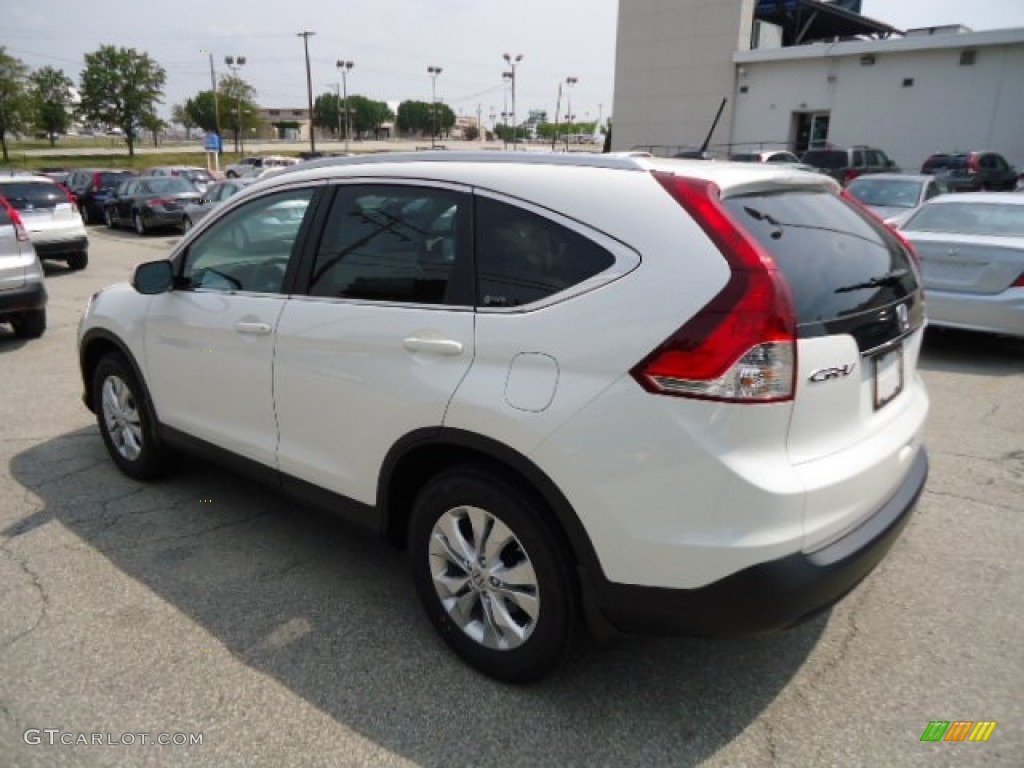 2012 CR-V EX-L 4WD - White Diamond Pearl / Gray photo #2