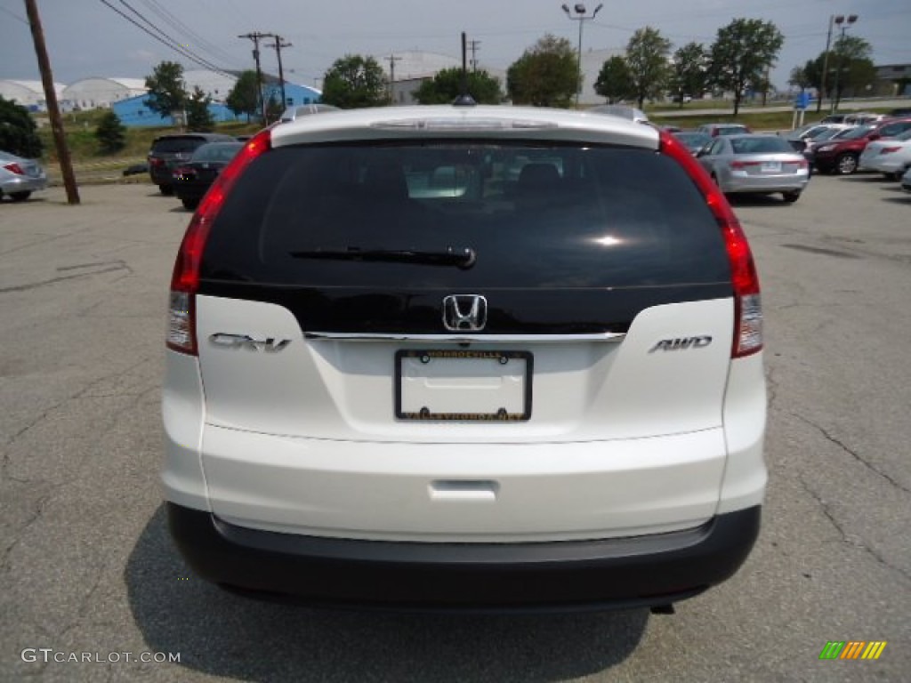 2012 CR-V EX-L 4WD - White Diamond Pearl / Gray photo #3