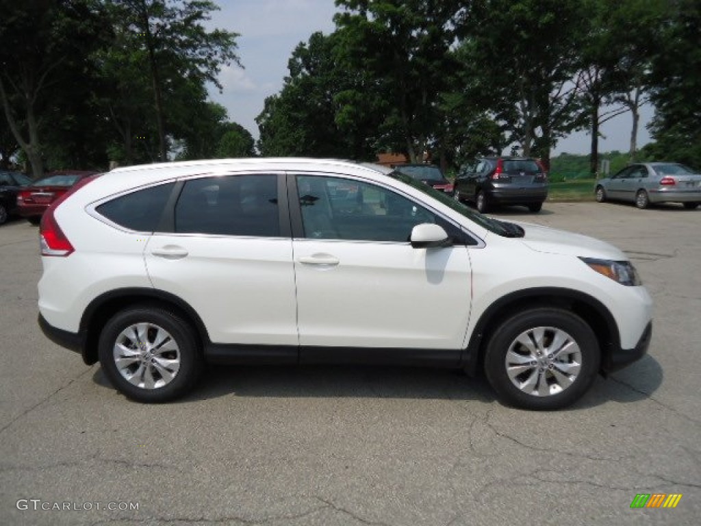2012 CR-V EX-L 4WD - White Diamond Pearl / Gray photo #5