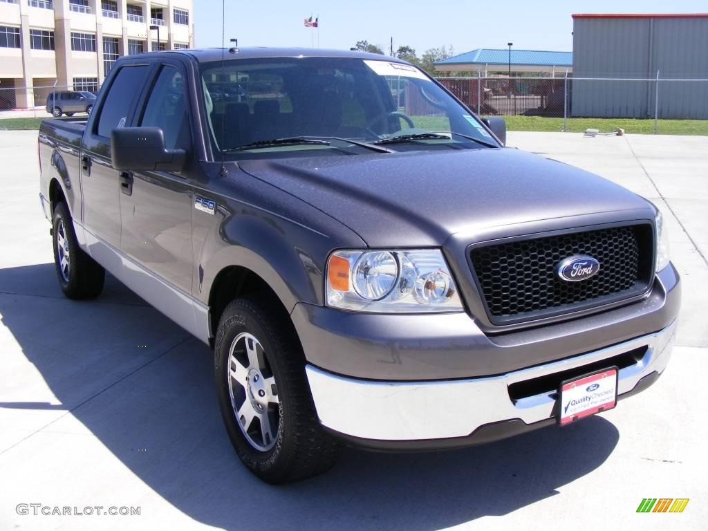 2006 F150 XLT SuperCrew - Dark Shadow Grey Metallic / Medium/Dark Flint photo #4