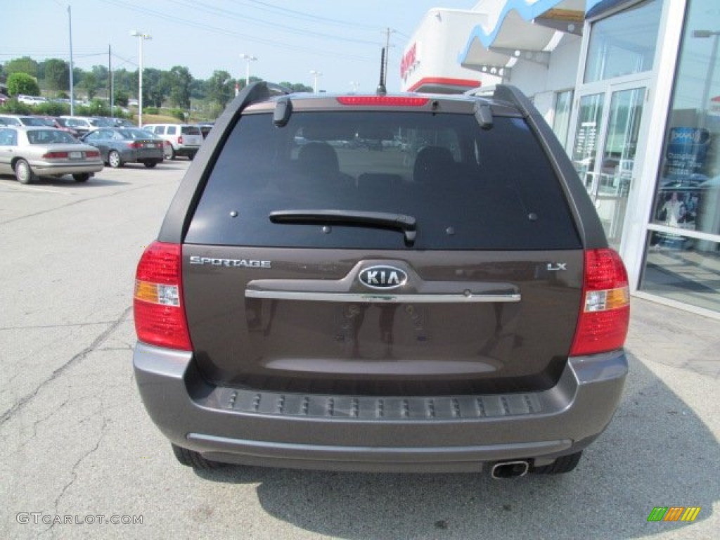 2008 Sportage LX - Smokey Brown Metallic / Beige photo #3