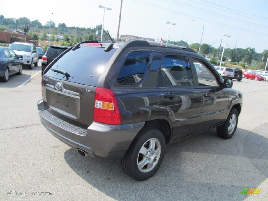 2008 Sportage LX - Smokey Brown Metallic / Beige photo #4