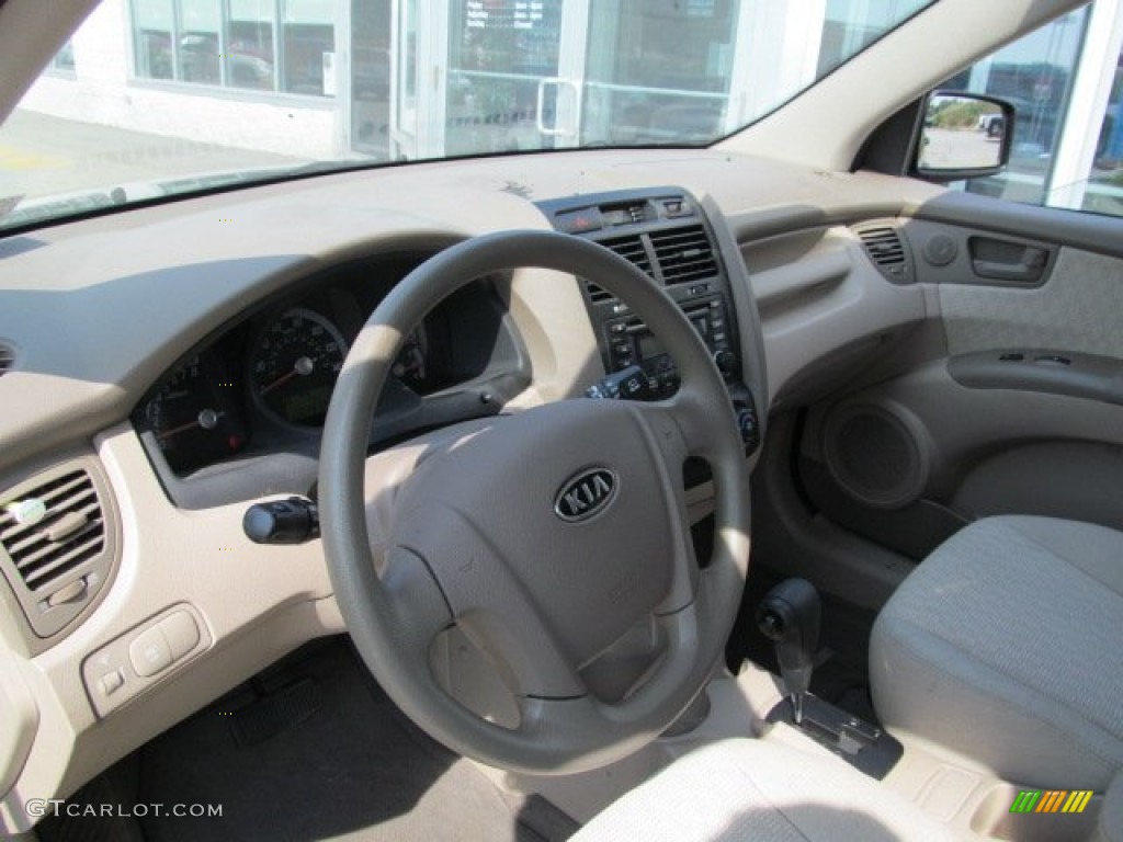 2008 Sportage LX - Smokey Brown Metallic / Beige photo #11