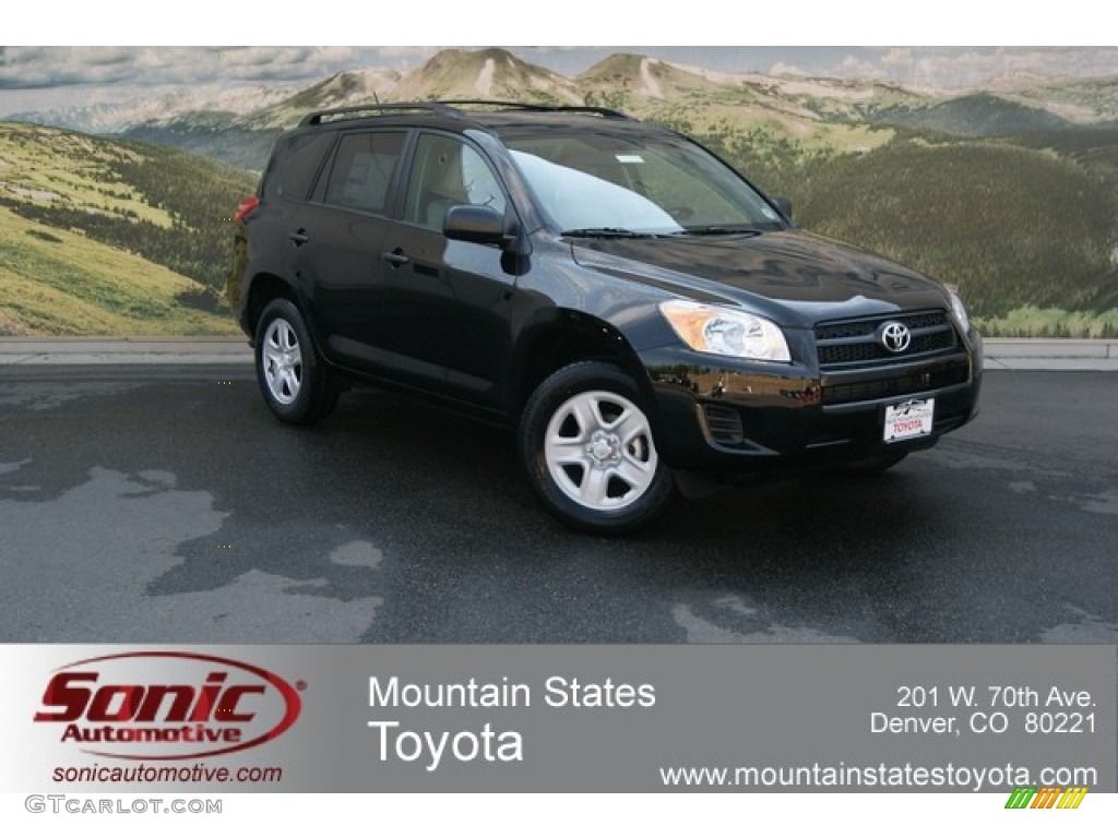 2012 RAV4 I4 4WD - Black / Ash photo #1