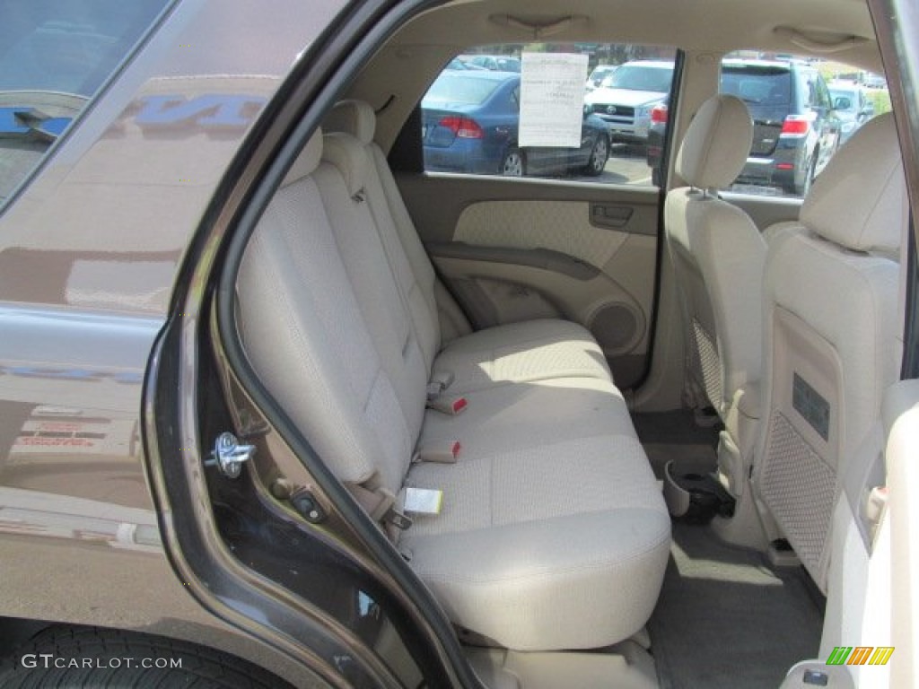 2008 Sportage LX - Smokey Brown Metallic / Beige photo #15