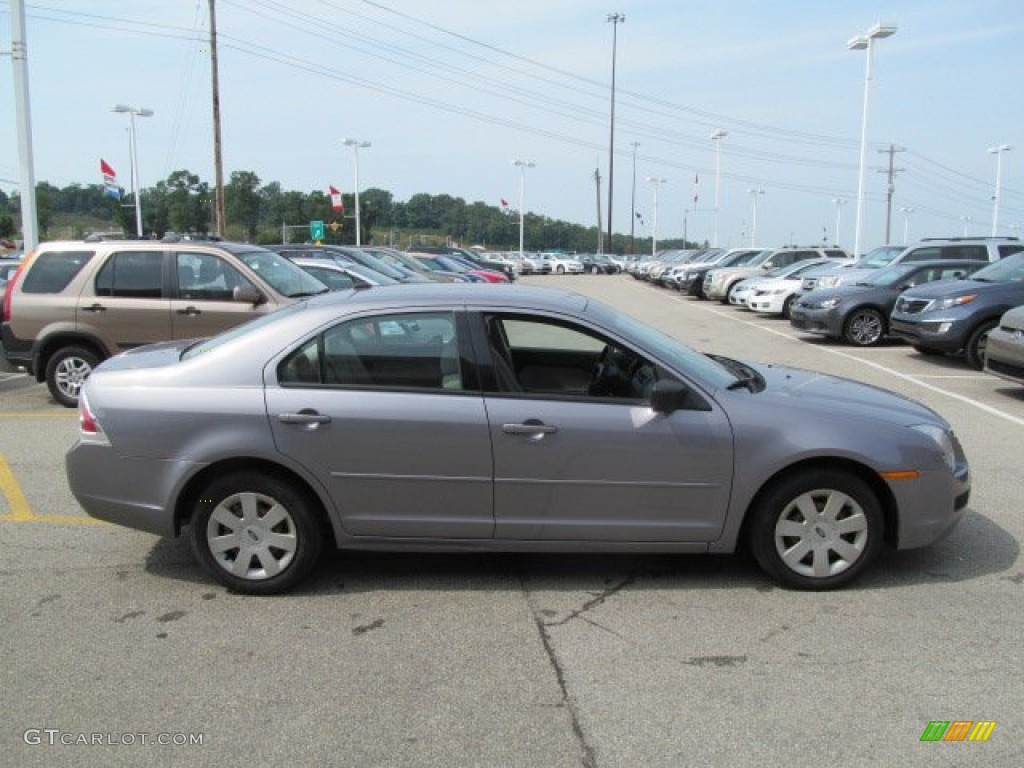 2007 Fusion S - Tungsten Grey Metallic / Light Stone photo #6