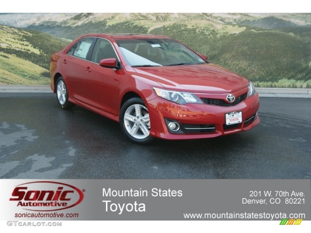 2012 Camry SE - Barcelona Red Metallic / Black photo #1