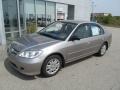 2004 Shoreline Mist Metallic Honda Civic LX Sedan  photo #2