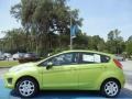 2011 Lime Squeeze Metallic Ford Fiesta SE Hatchback  photo #2