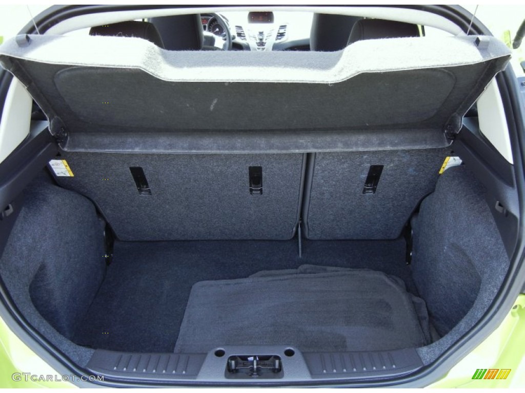 2011 Fiesta SE Hatchback - Lime Squeeze Metallic / Charcoal Black/Blue Cloth photo #24