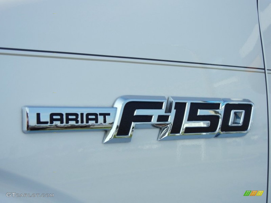 2010 F150 Lariat SuperCrew - White Platinum Metallic Tri Coat / Tan photo #9