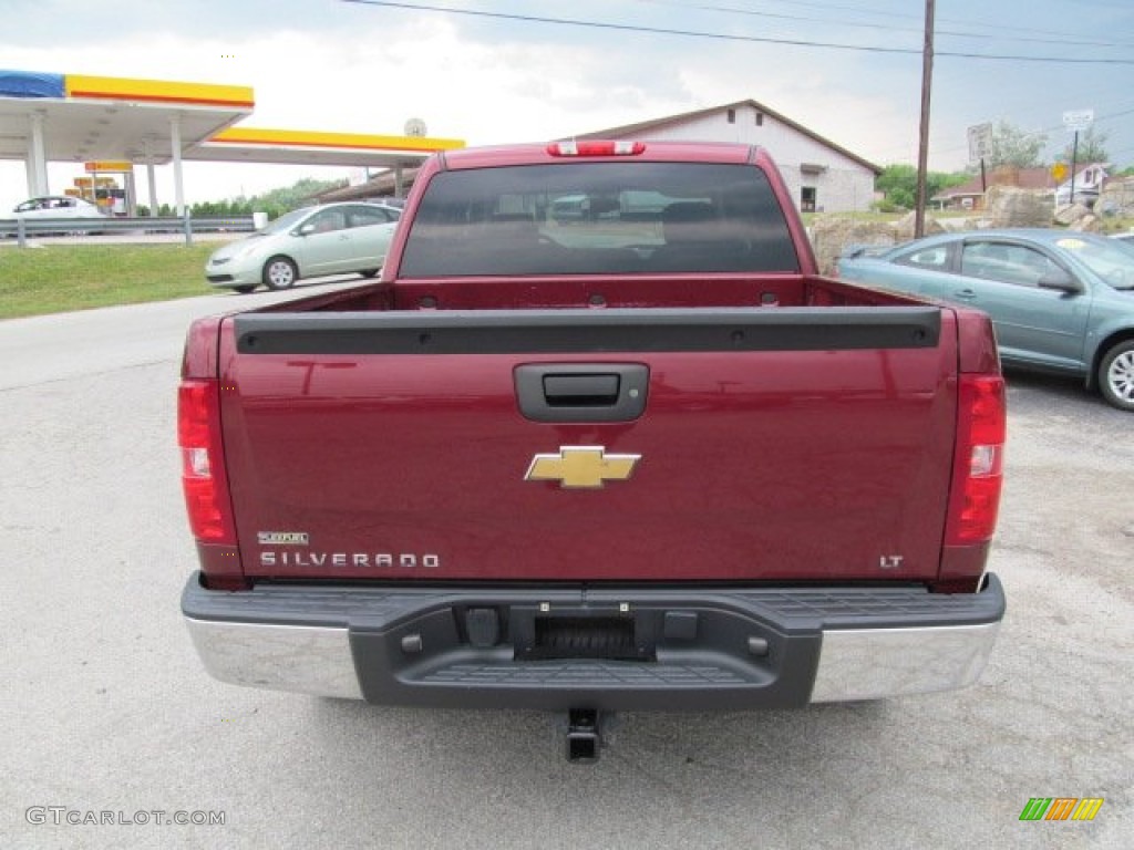 2009 Silverado 1500 LT Crew Cab 4x4 - Deep Ruby Red Metallic / Ebony photo #6