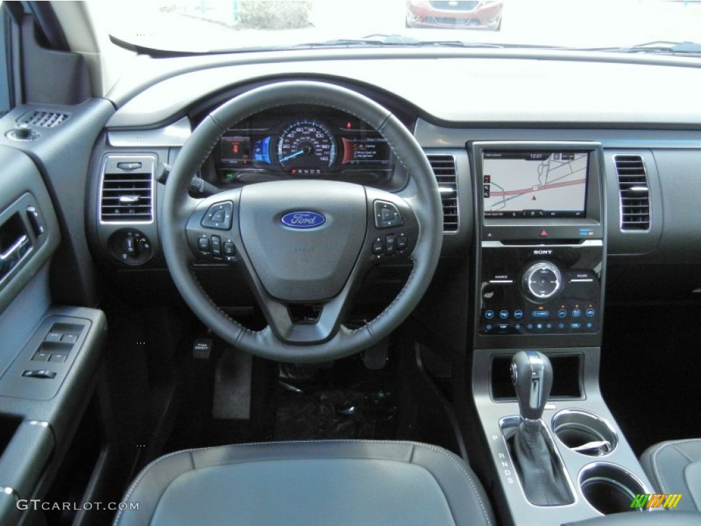 2013 Ford Flex Limited Charcoal Black Dashboard Photo #67588132