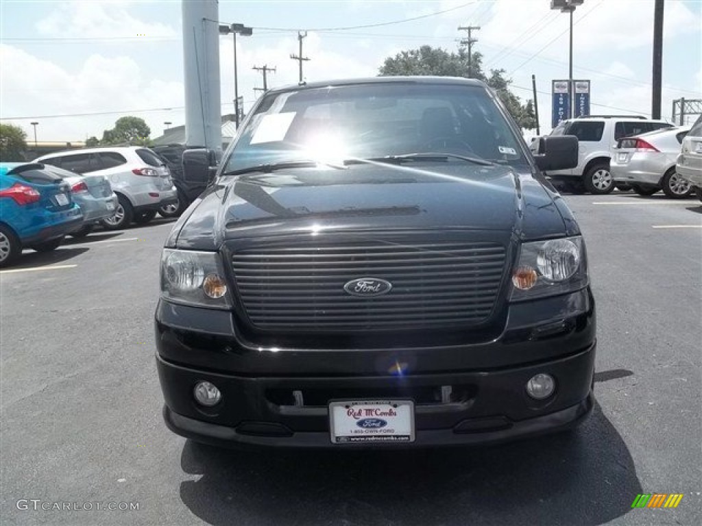 2008 F150 FX2 Sport SuperCrew - Black / Black/Red Sport photo #8