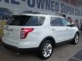 2012 White Suede Ford Explorer XLT  photo #3