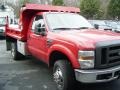 2008 Bright Red Ford F350 Super Duty Chassis 4x4  photo #2