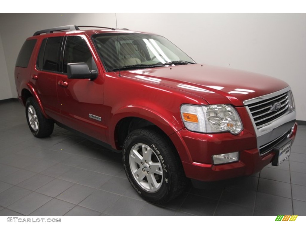 Redfire Metallic 2008 Ford Explorer XLT Exterior Photo #67594260